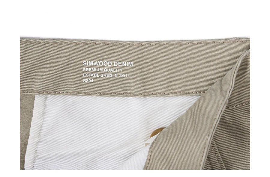 SIMWOOD 2024 Autumn New Regular Straight Pants Men 320gsm Dark Washed Fabric Chinos Plus Size Trouseres - Black Business Corner
